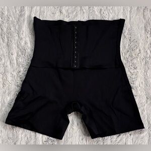 Black High-Waisted Shapewear Shorts